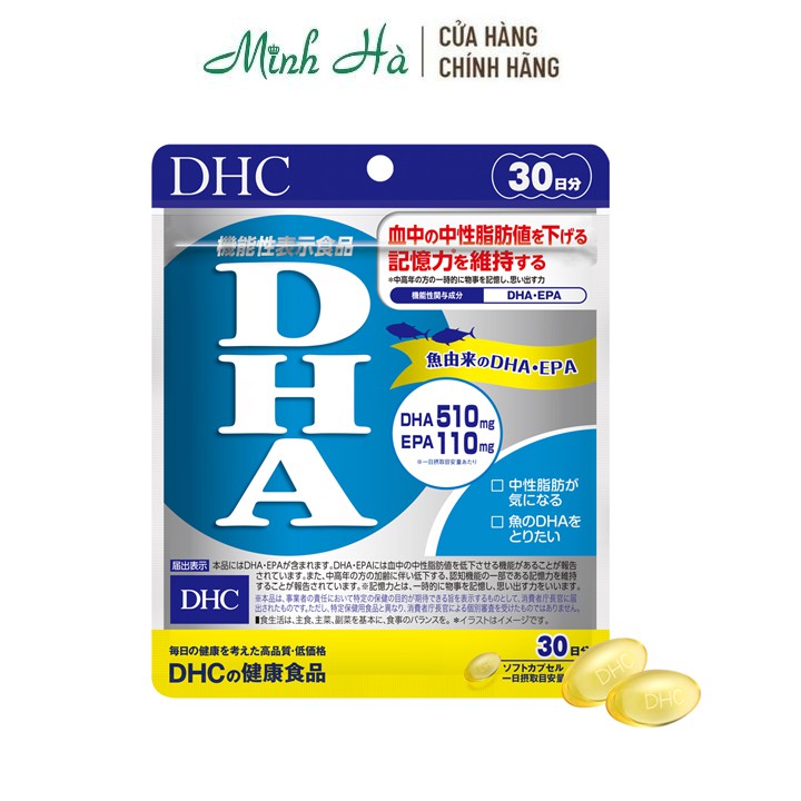 Viên uống bổ não DHC Nhật Bản bổ sung DHA 120 viên cho 30 ngày