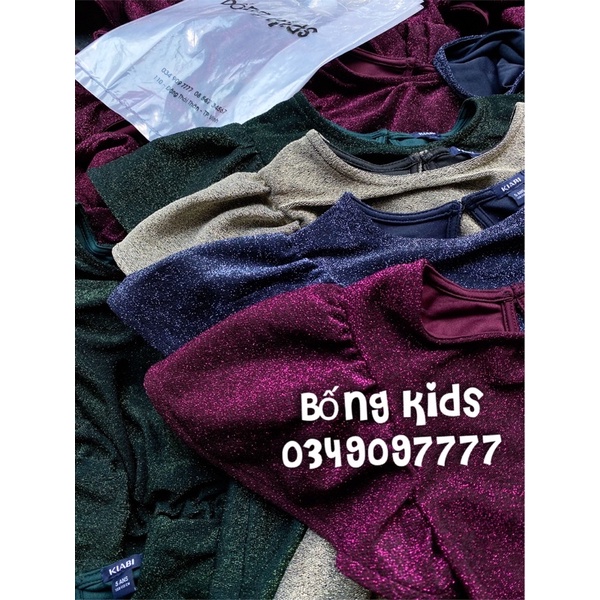 Váy Party Bé Gái Kim Tuyến Tay Rũ Kiabi