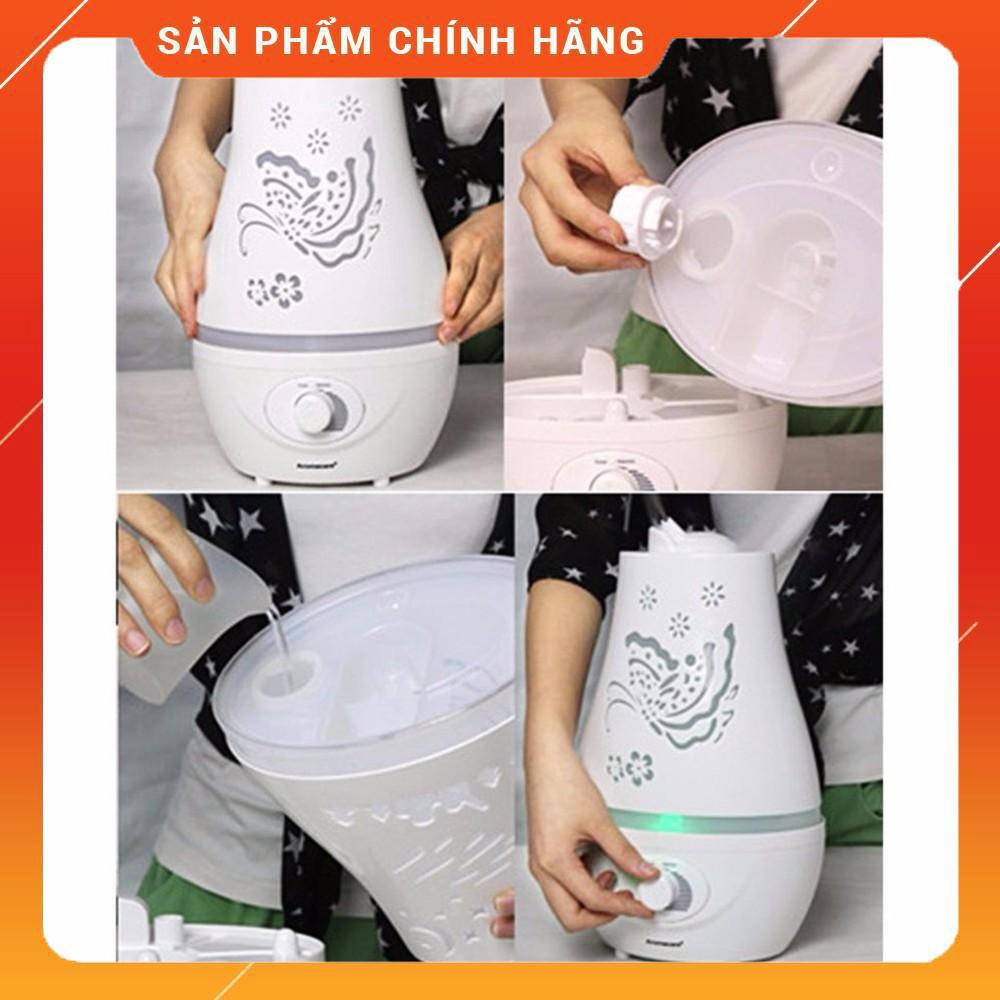 Máy Khuếch Tán Tinh Dầu Hồ Điệp Đáy Tròn 2500ml, Máy Xông tinh dầu phun sương cực mạnh dùng cho khách sạn phòng lớn 50m2