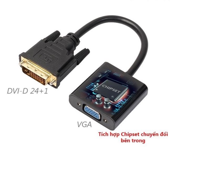 Cáp chuyển đổi DVI-D 24+1 to VGA
