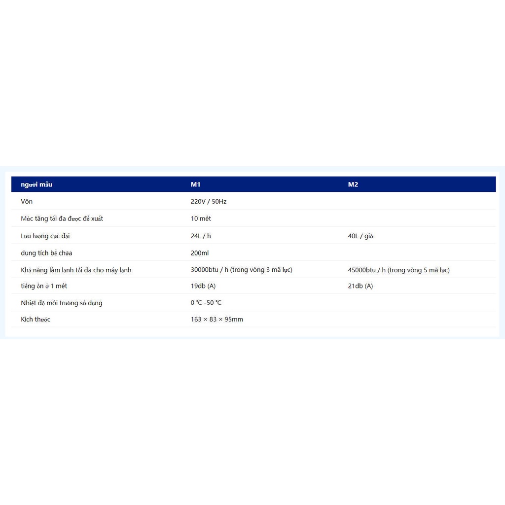 Bơm nước ngưng (Máy xử lý nước thải điều hòa) Value M1 - M2 - Hàng chính hãng