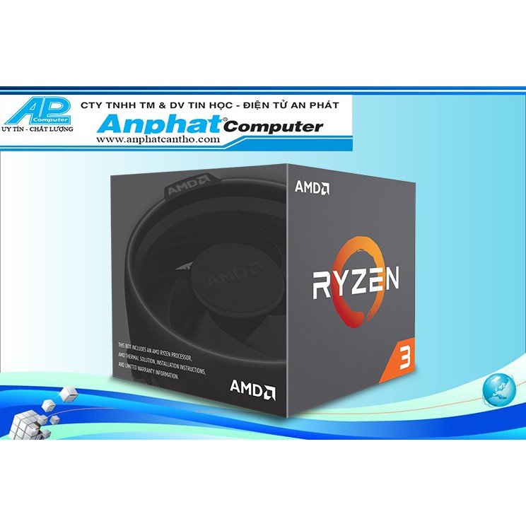 CPU AMD Ryzen 3 2300X 4C/4T Hàng Box Chính Hãng(có sẵn Fan Zin) - Bảo hành 36 tháng