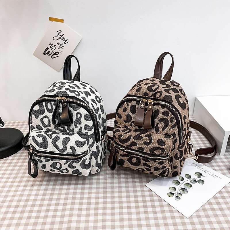 Ba lô JASMIN NOIR dáng vuông nhỏ in họa tiết thời trang cho nữ