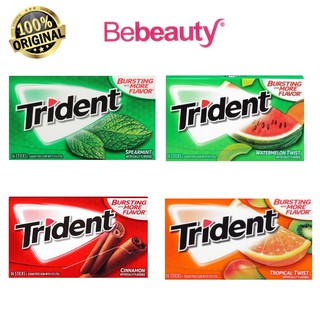 Kẹo Cao Su Thơm Miệng Trident Nhiều Vị Gói 14 Viên