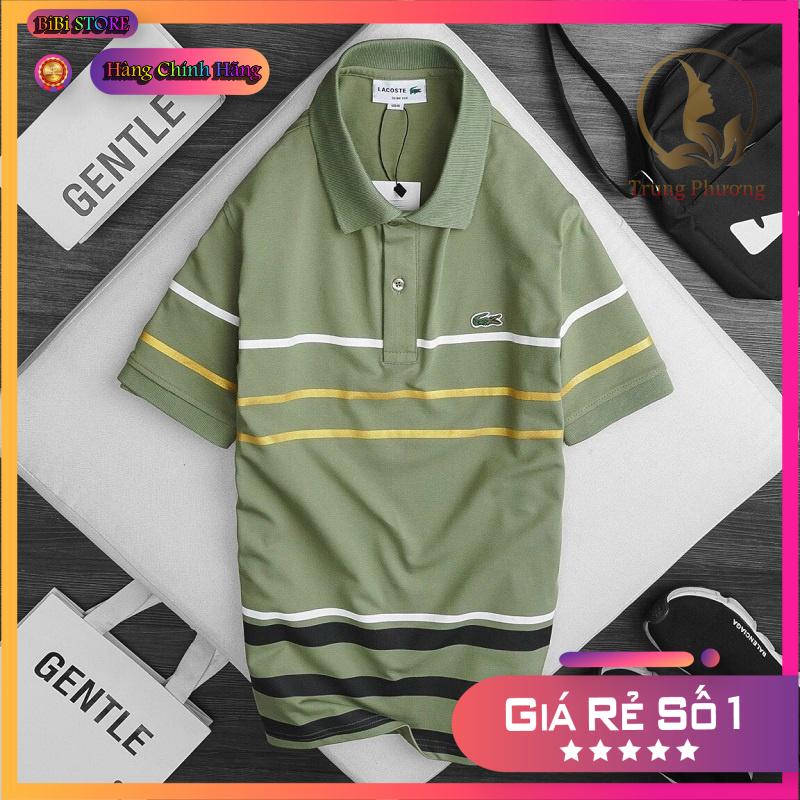 Áo Polo lacos Sọc nhỏ, Chất Vải Cotton Form Slim Fit Nhiều Màu Đủ Size (HCM)