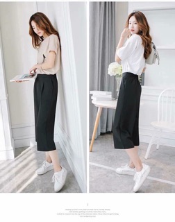 Set 2 quần chun Culottes