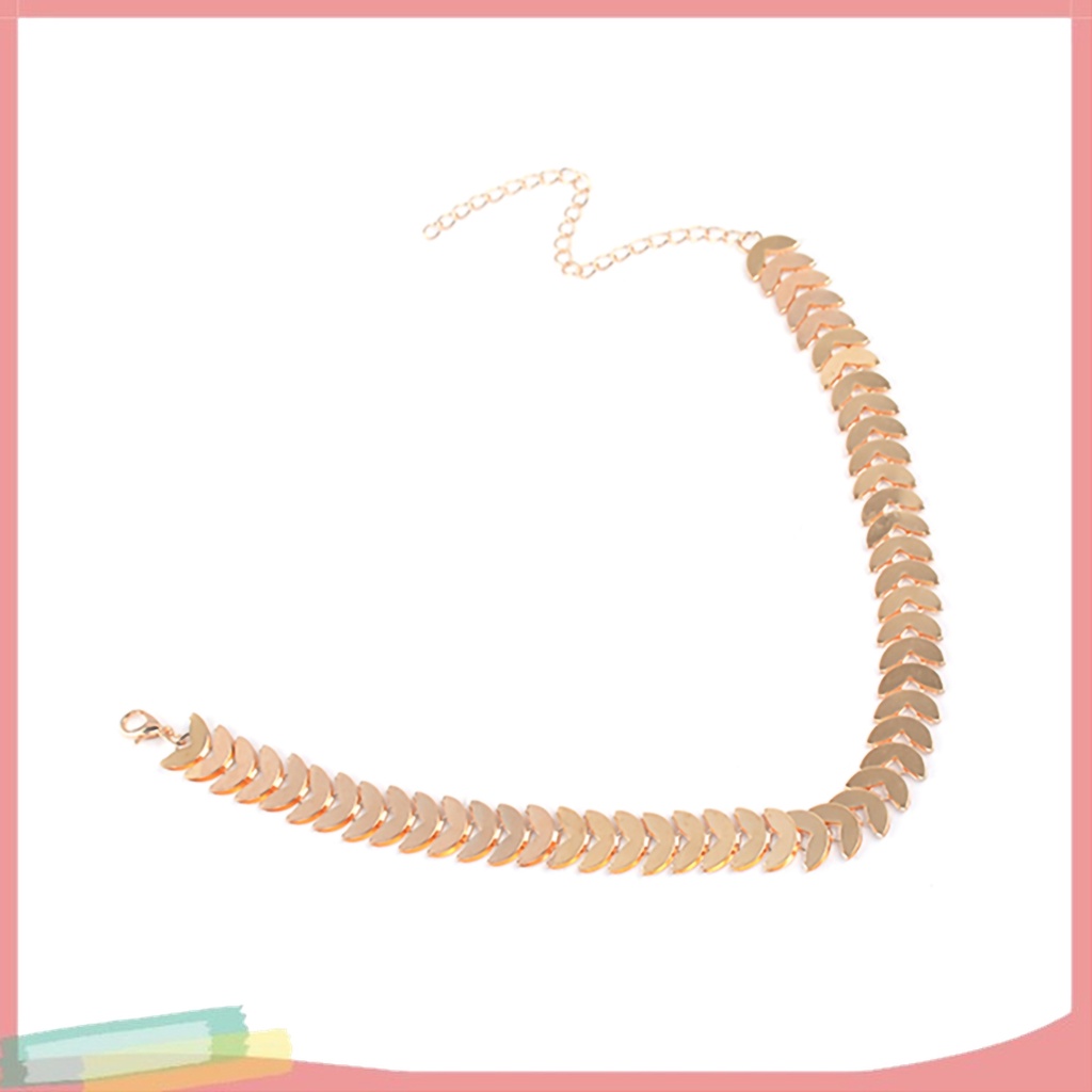 Vòng Cổ Choker Bằng Hợp Kim Họa Tiết Lá Độc Đáo Cá Tính Cho Nữ