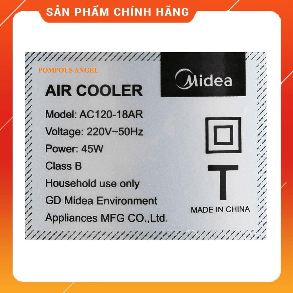 [FreeShip] Quạt điều hoà Midea 120AC-18AR BH 2 NĂM , Hàng chính hãng - Bảo hành 12 tháng 24/7