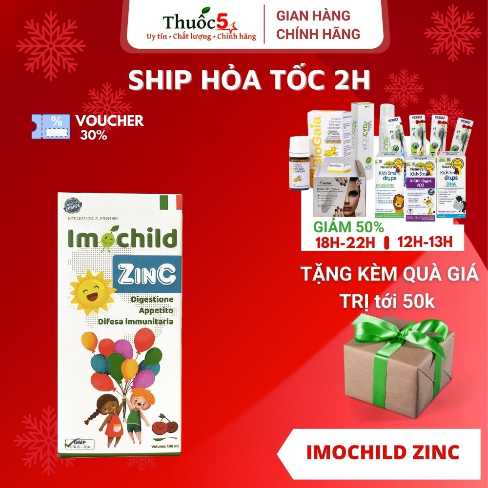 [GIÁ GỐC] Imochild ZinC giúp tăng đề kháng bé ăn ngon hộp 100ml