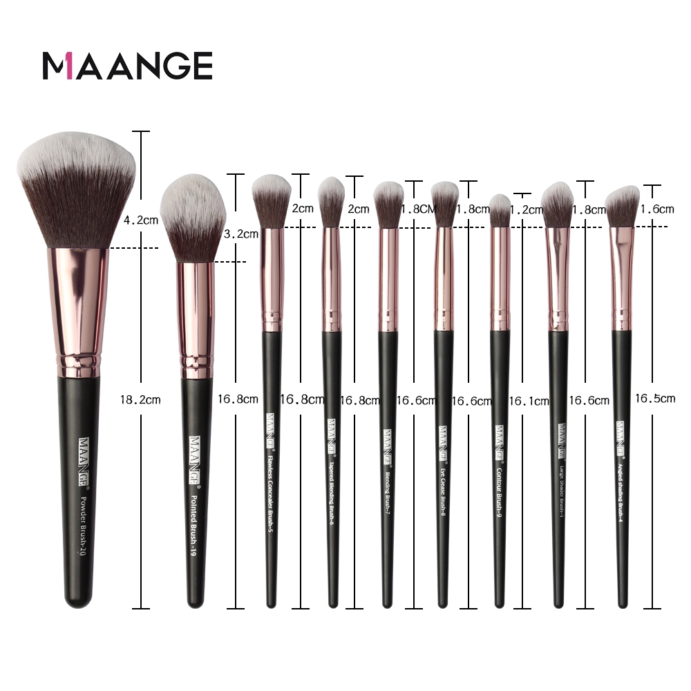 Bộ 18 cây cọ dành cho trang điểm chuyên dụng tiện lợi