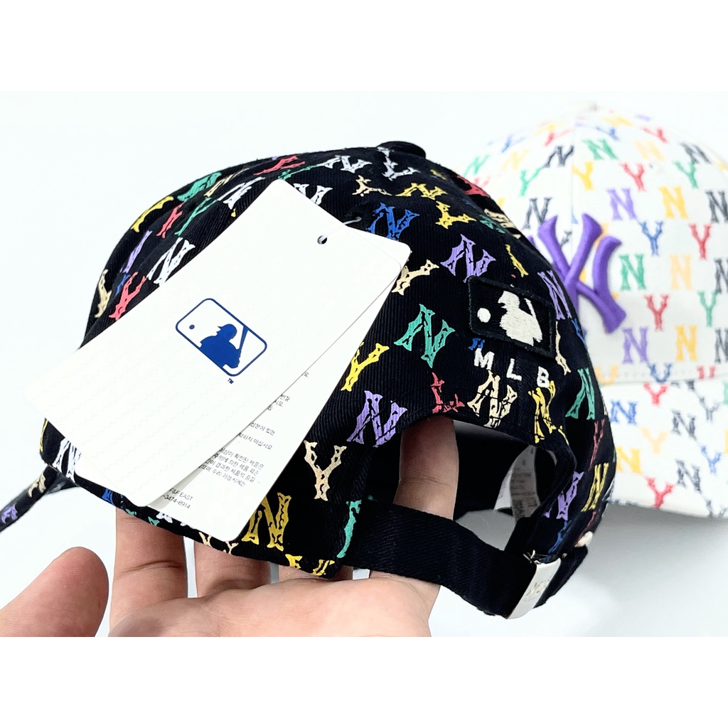 Mũ lưỡi trai, mũ cap NY in logo MONOGRAM - Freesize - Logo thêu cao cấp siêu chuẩn - Full tem tag