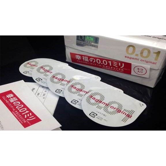 (Cao cấp) bao cao su 001 màu trắng mỏng nhất thế giới
