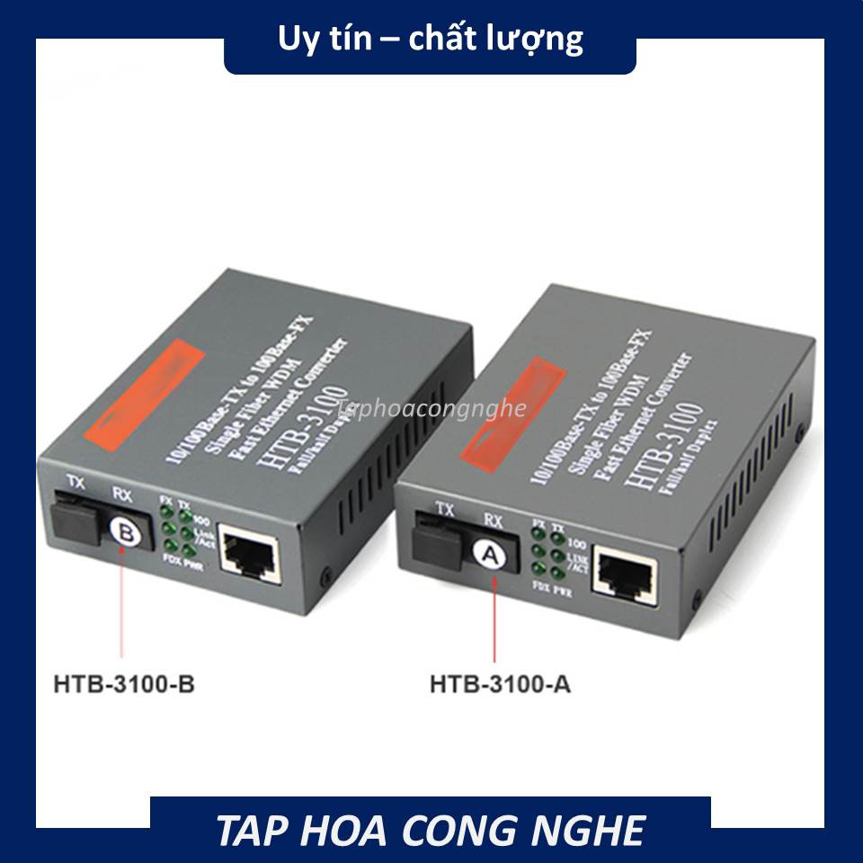 Bộ chuyển đổi quang điện 10/100M Single Fiber Netlink HTB-3100A\B (1 Sợi quang)
