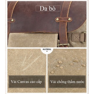 Balo máy ảnh Canvas Pretty boy backpack.
