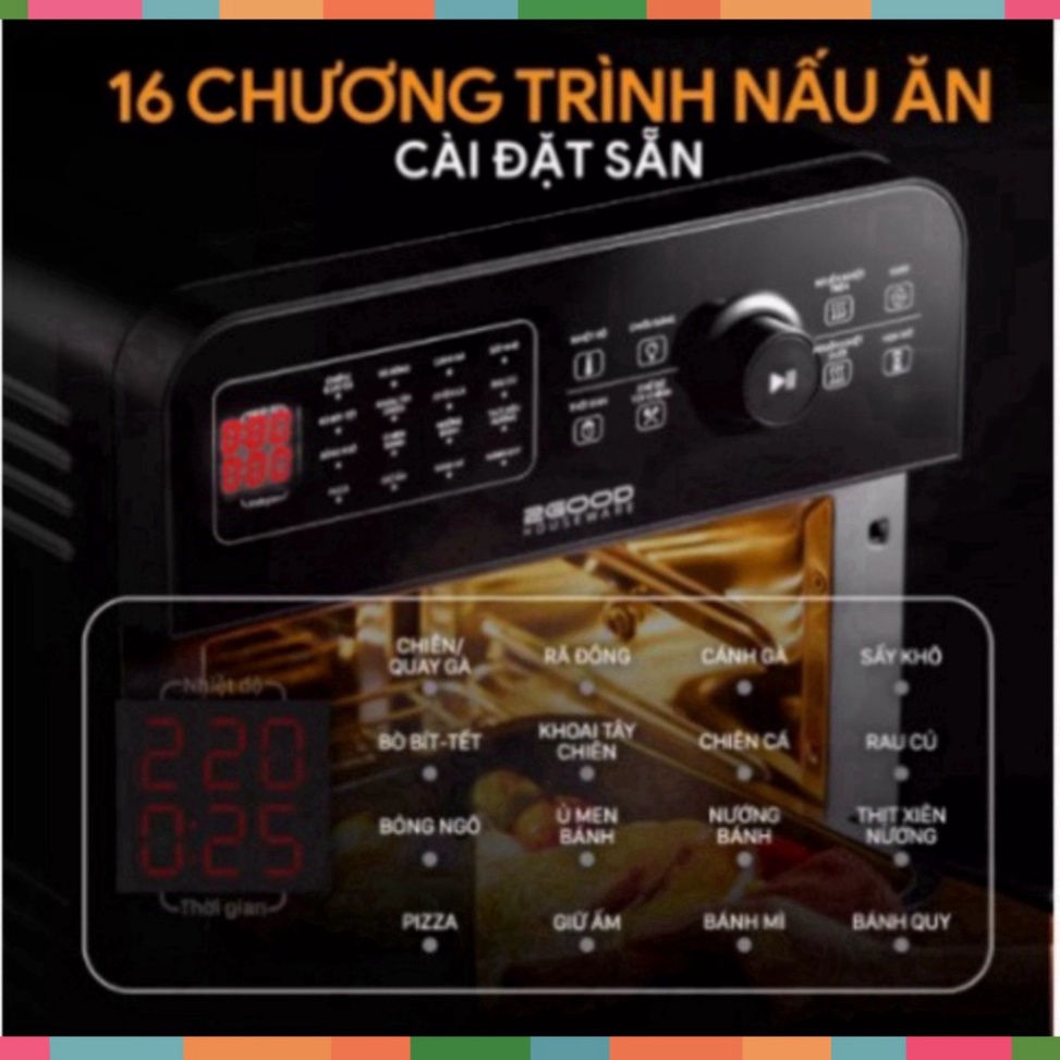Nồi Chiên Không Dầu 2GOOD Vortex S-20 Air Fryer Oven  Hàng Chính Hãng, Bảo Hành Điện Tử
