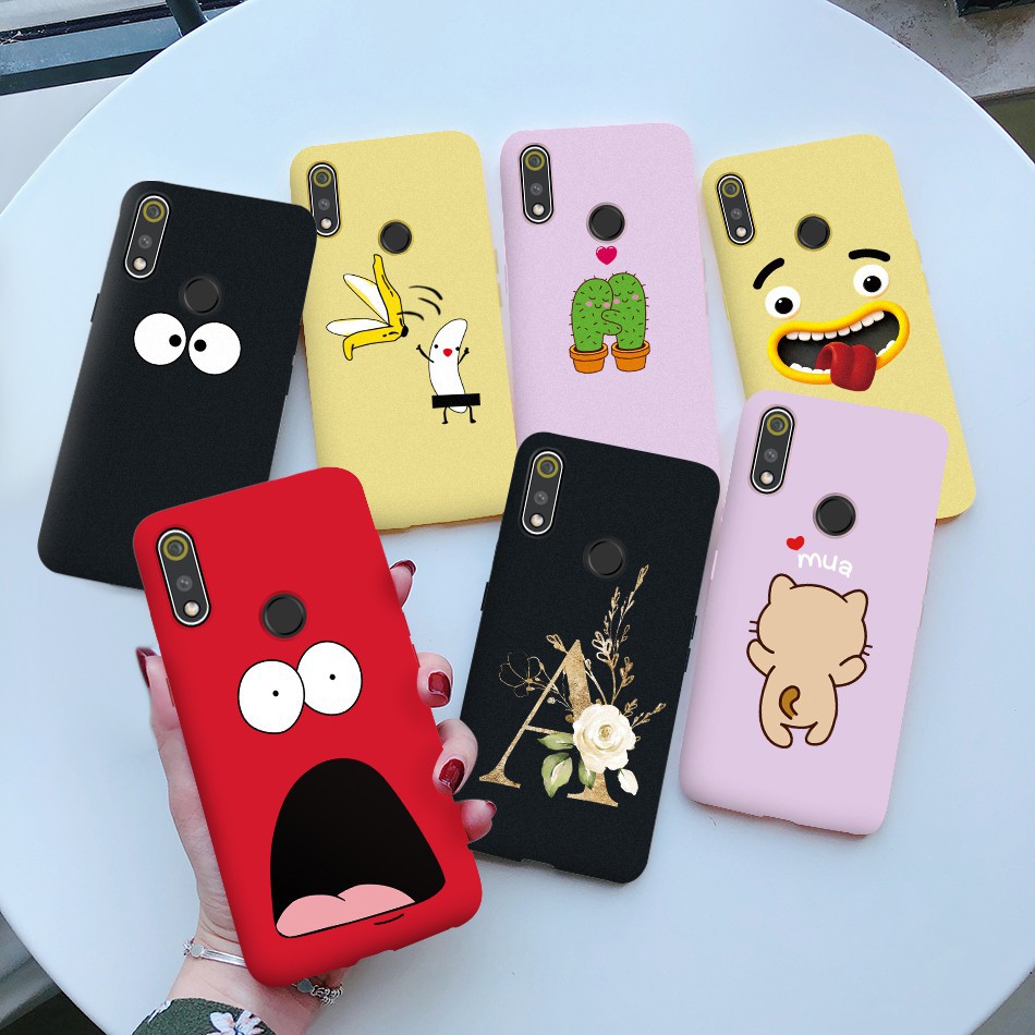 Ốp điện thoại silicon mềm màu kẹo chống sốc cho Realme 3 Pro Realme 3