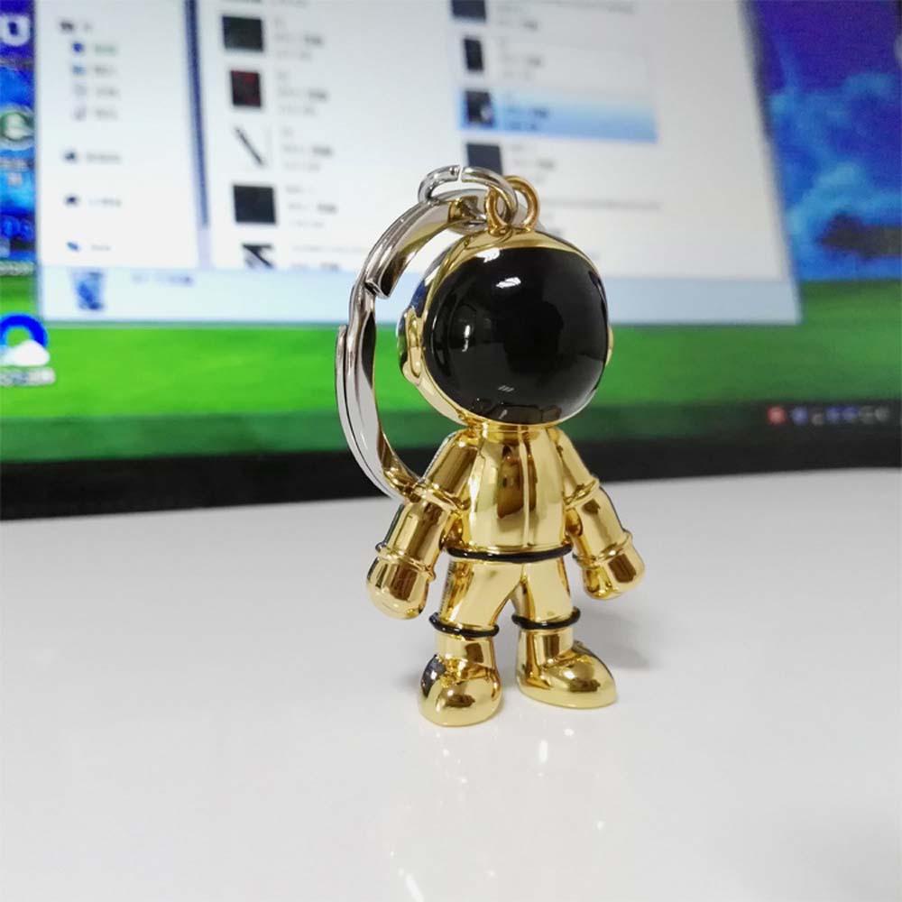 LANFY Giá Đỡ Móc Khóa Xe Hơi Hình Mèo 3D Màu Bạc