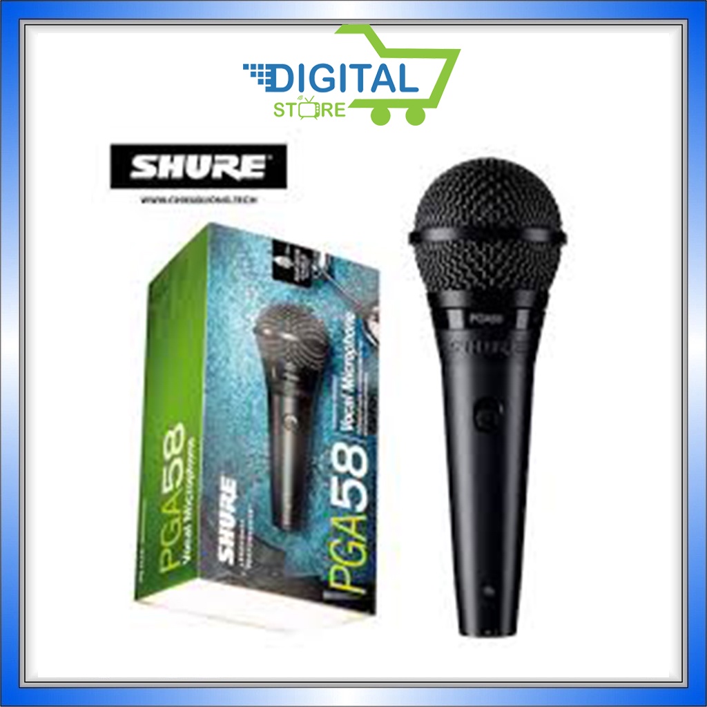 Micro có dây Shure PGA58 [ Chính Hãng USA ] Mic karaoke có dây