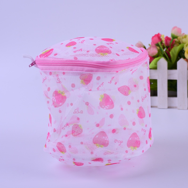 Túi lưới giặt đồ lót, Túi giặt bảo quản quần áo có khóa kéo và gọng nhựa