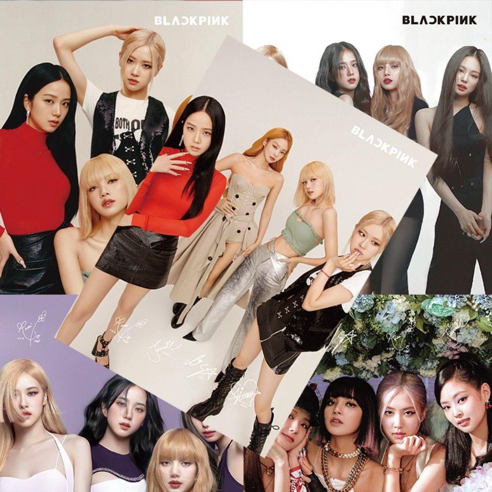 Set 8 Tấm Poster Dán Tường Hình Nhóm Nhạc Blackpink