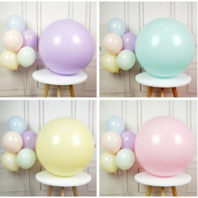 Bong bóng Macaron Pastel size 60cm(24inch) trang trí sinh nhật Phụ kiện trang trí sinh nhật happy birthday