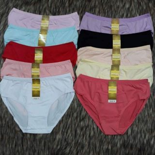 Set 10 quần lót thun cotton trơn cho nữ từ 55đến 65kg