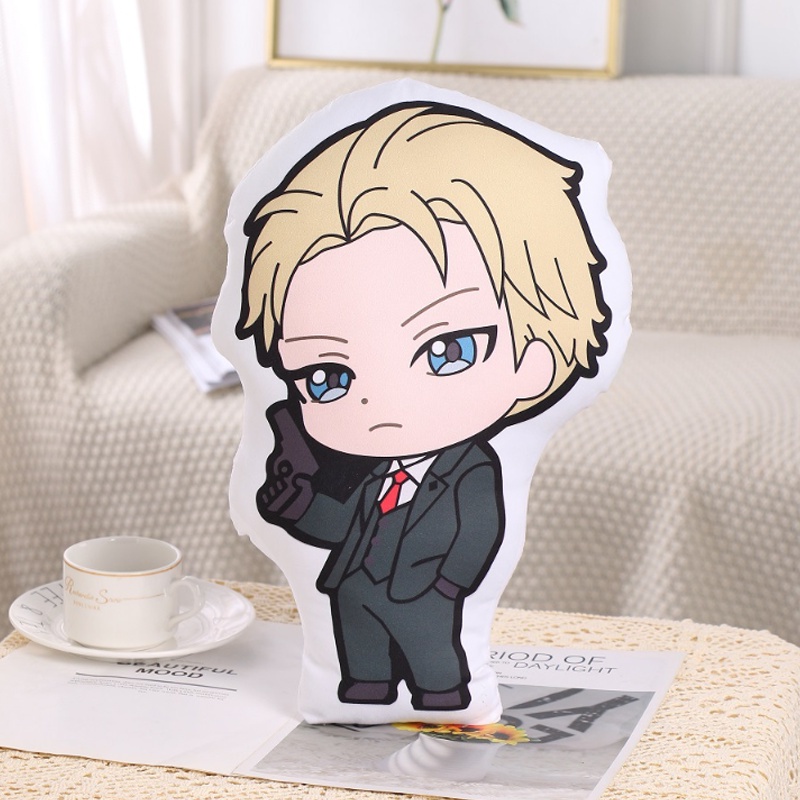 Gối nhồi bông in hình nhân vật hoạt hình SpyxFamily Anya Loid Yor Forger 40cm