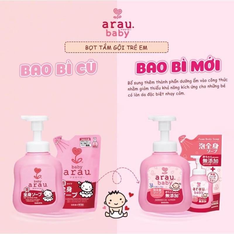 COMBO SỮA TẮM ARAU BABY CHO BÉ