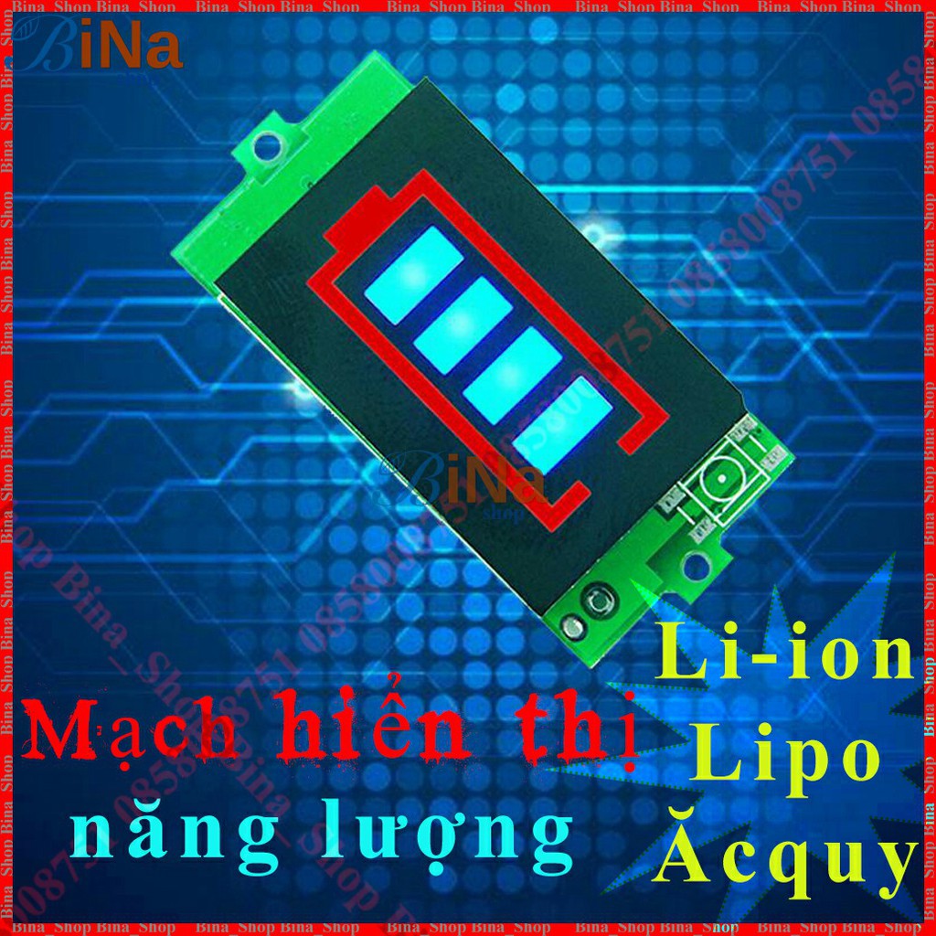 Mạch báo năng lượng pin 1S 2S 3S 4S 5S 6S 7S dạng vạch