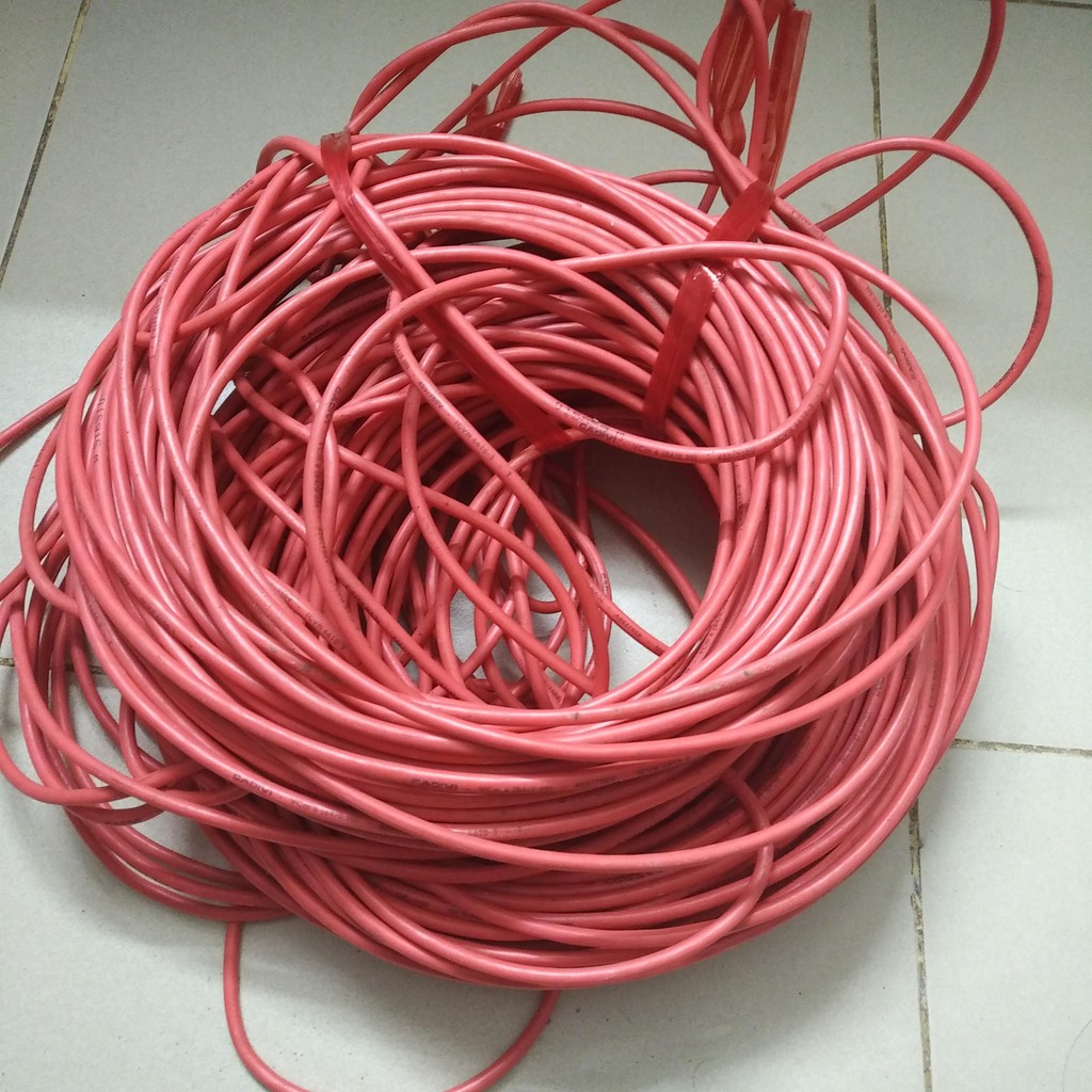 Dây cáp điện đơn Cadivi Vcm 6mm2 10 mm2 1x6 1x10mm 1Kv nhiều lõi  Cu màu đỏ Chịu tải 10Kva Chính hãng