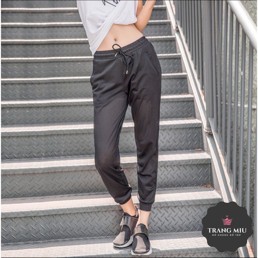 (Bobby Shop) (Có lớp lót) Quần dài Jogger thể thao nữ Sexy (Đồ Tập Gym,Yoga) (Không Áo) - Cửa Hàng Việt Nam