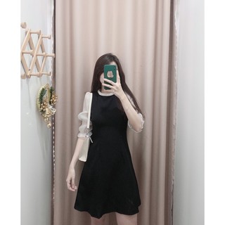 Đầm suông phối tay