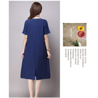ĐẦM JEAN NỮ CỔ PHỐI NÚT