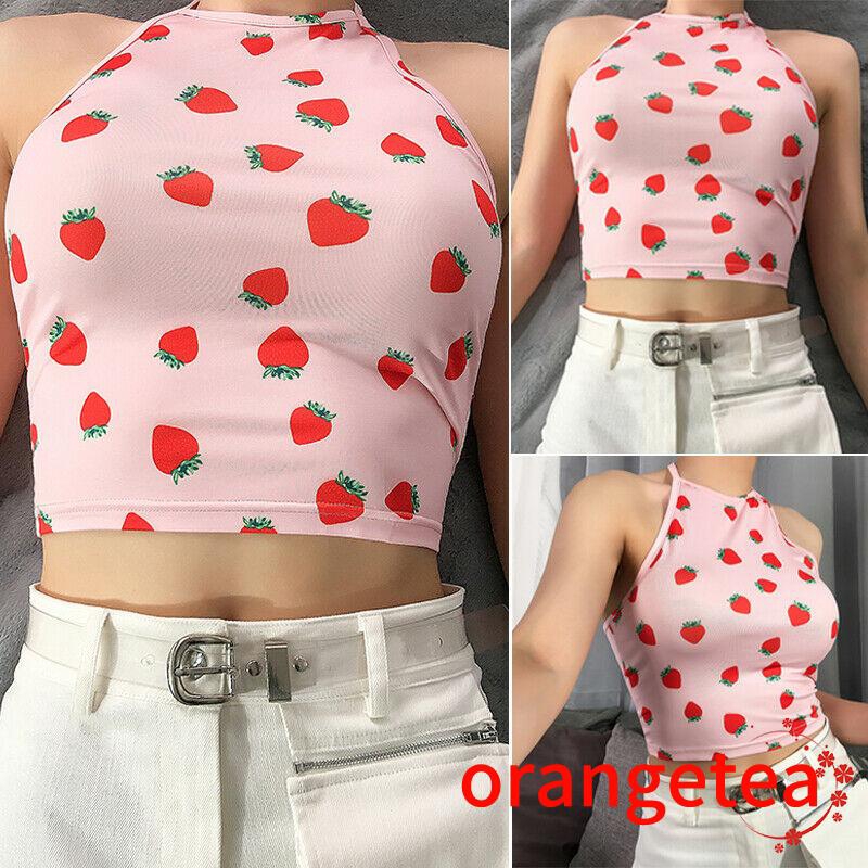 Áo Croptop Hai Dây Dáng Ôm Thời Trang Mùa Hè Quyến Rũ Cho Nữ