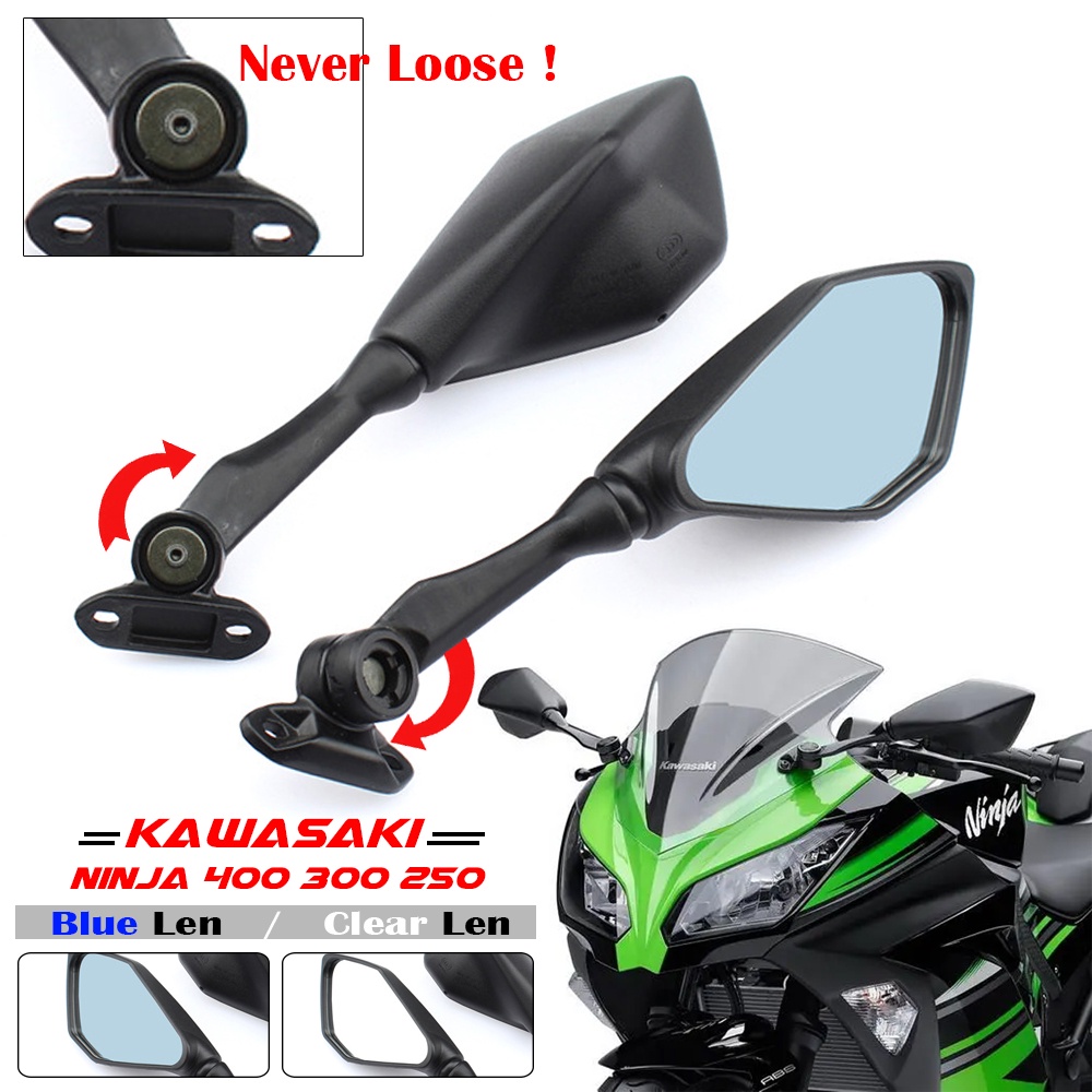 Gương Chiếu Hậu Gấp Gọn Tùy Chỉnh Chuyên Dụng Cho Xe Mô Tô Kawasaki Ninja 300 Ex300 Ninja 400 250sl ZX-6R ZX636 ZX6R