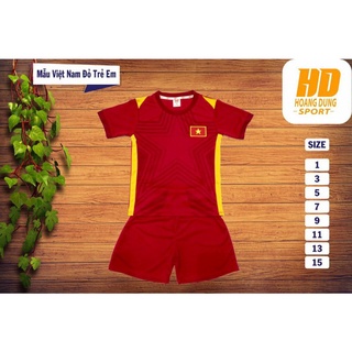 Bộ quần áo đá bóng trẻ em việt nam đỏ