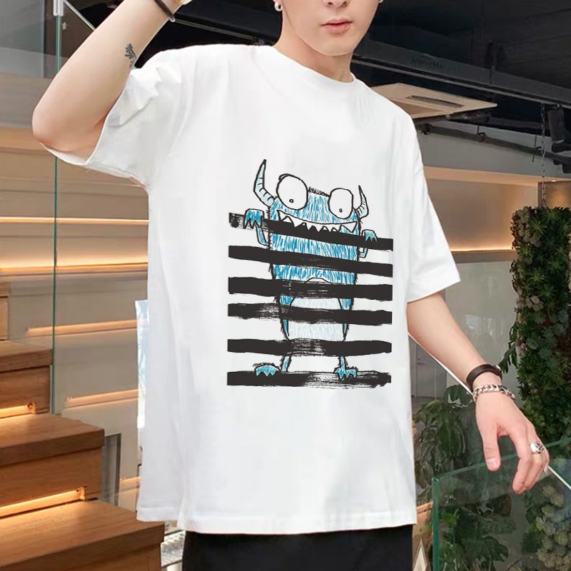 <SMLshop> Áo thun tay lỡ unisex Quỷ nhỏ | BigBuy360 - bigbuy360.vn