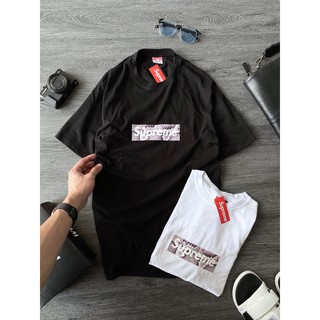 Áo thun tay lỡ Supreme Tee in ngực , áo thun cotton nam nữ unisex , MSW Town