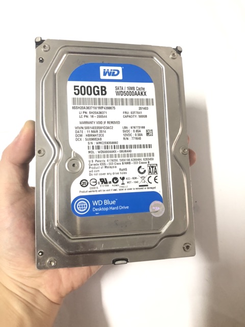 Ổ cứng PC 500G WD chính hãng, chạy tốt