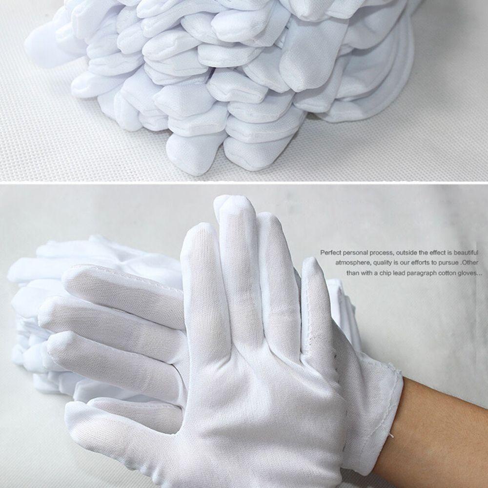 Găng Tay Cotton Màu Trắng Dày Dặn Dùng Vệ Sinh Trang Sức
