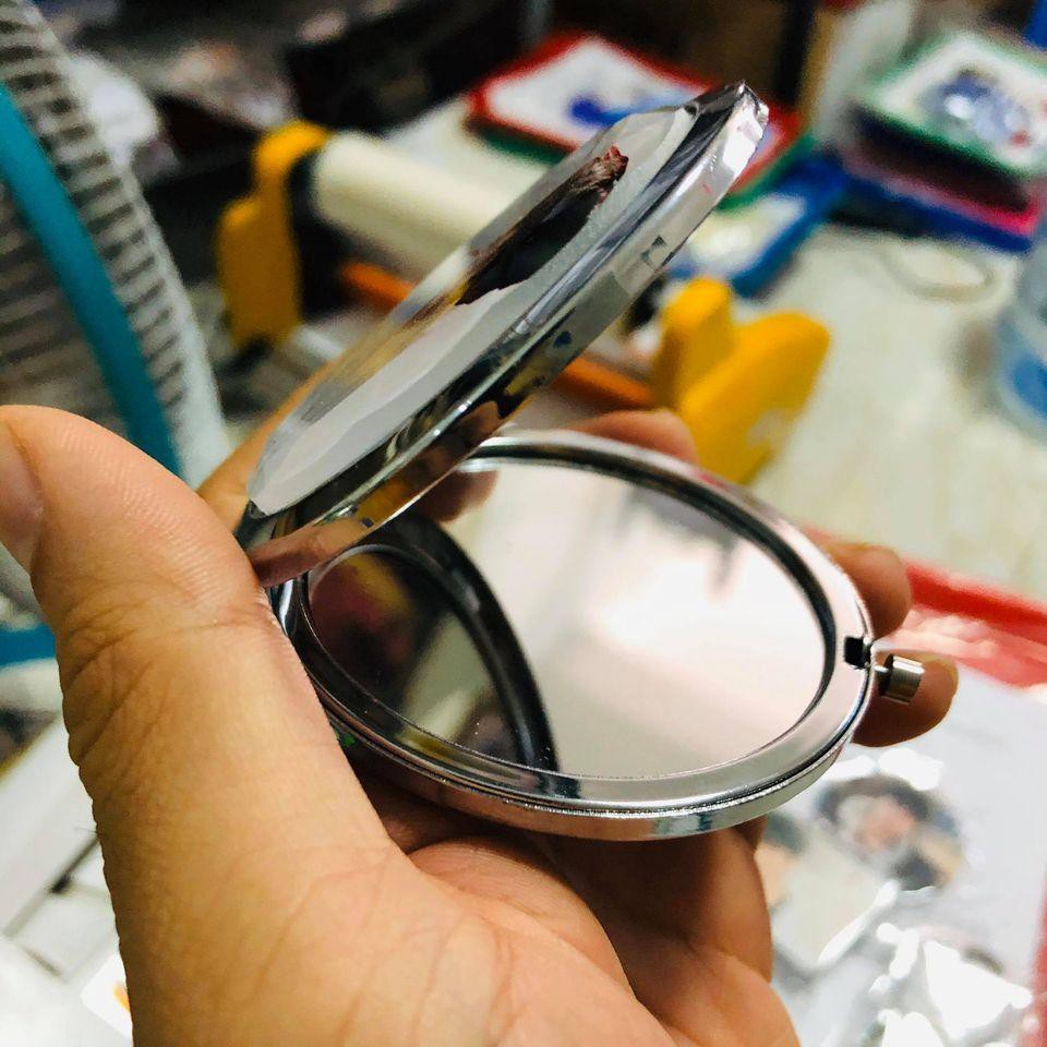 Gương trang điểm dạng hộp - Vỏ gương in theo yêu cầu