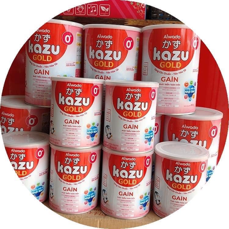 Sữa Kazu Gain 0+ dành cho trẻ từ 0 đến 12 tháng tuổi 350g - 810g