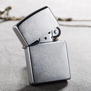 Bật lửa Zippo trắng trơn *sáng bóng* *sử dụng xăng*