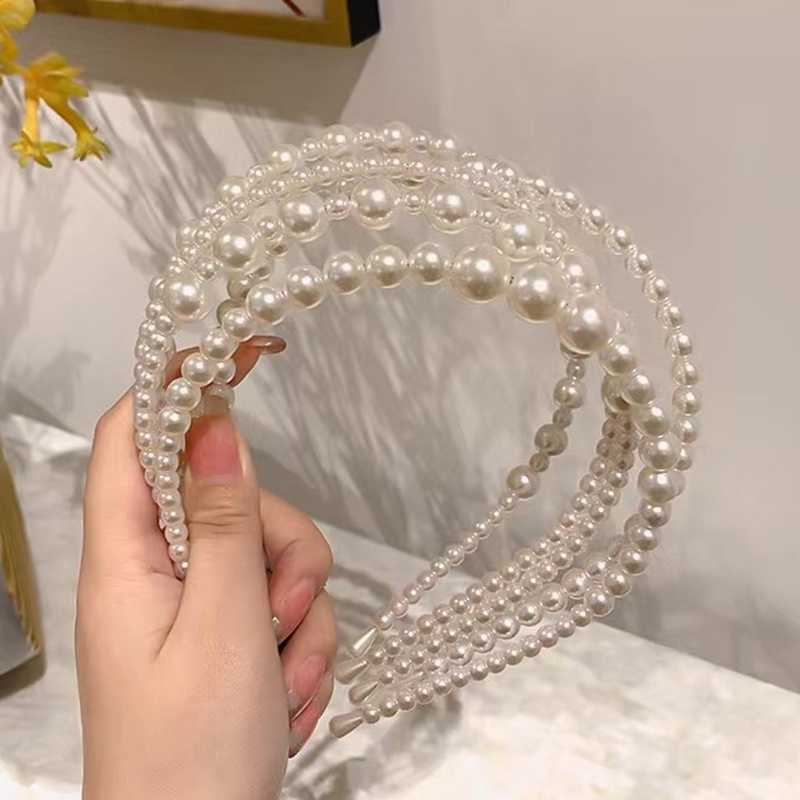 Băng Đô Cài Tóc Hàn Quốc Ngọc Trai Phụ Kiện Thời Trang Cho Nữ AB122