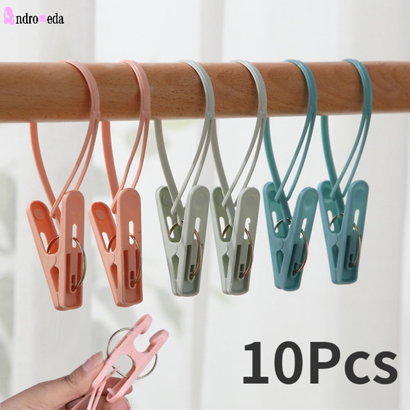 Set 10 Kẹp Phơi Quần Áo Chống Gió Bằng Thép Không Gỉ