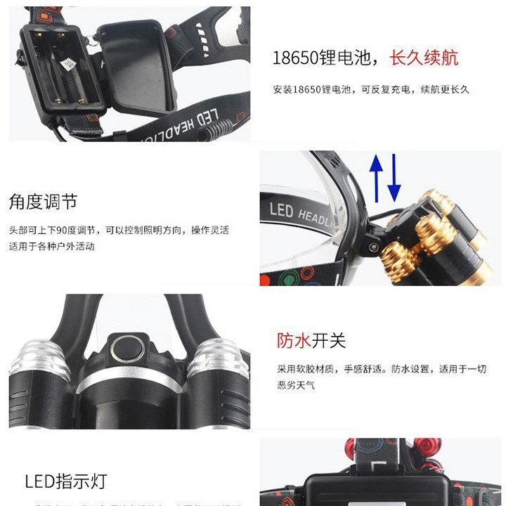 Đèn Pin Đội Đầu 5 Bóng ST2S697