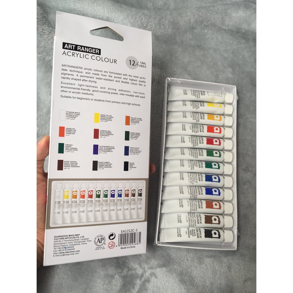 Set bột cọ bản(12 màu)