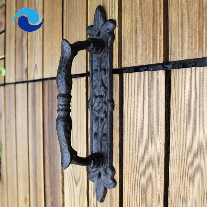Tay nắm cửa bằng sắt phong cách retro châu Âu