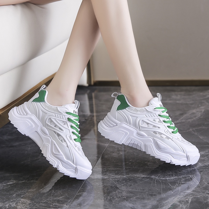 Giày Thể Thao Tăng Chiều Cao Phong Cách Thời Trang Hàn Quốc Cho Nữ