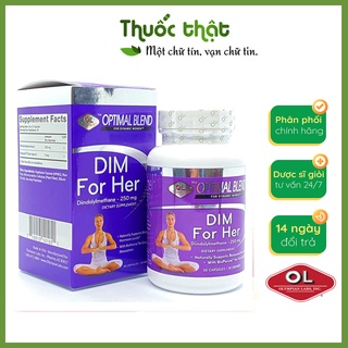 Viên Uống Hỗ Trợ Cân Bằng Nội Tiết Tố Dim For Her Olympian Lab Lọ 30 Viên